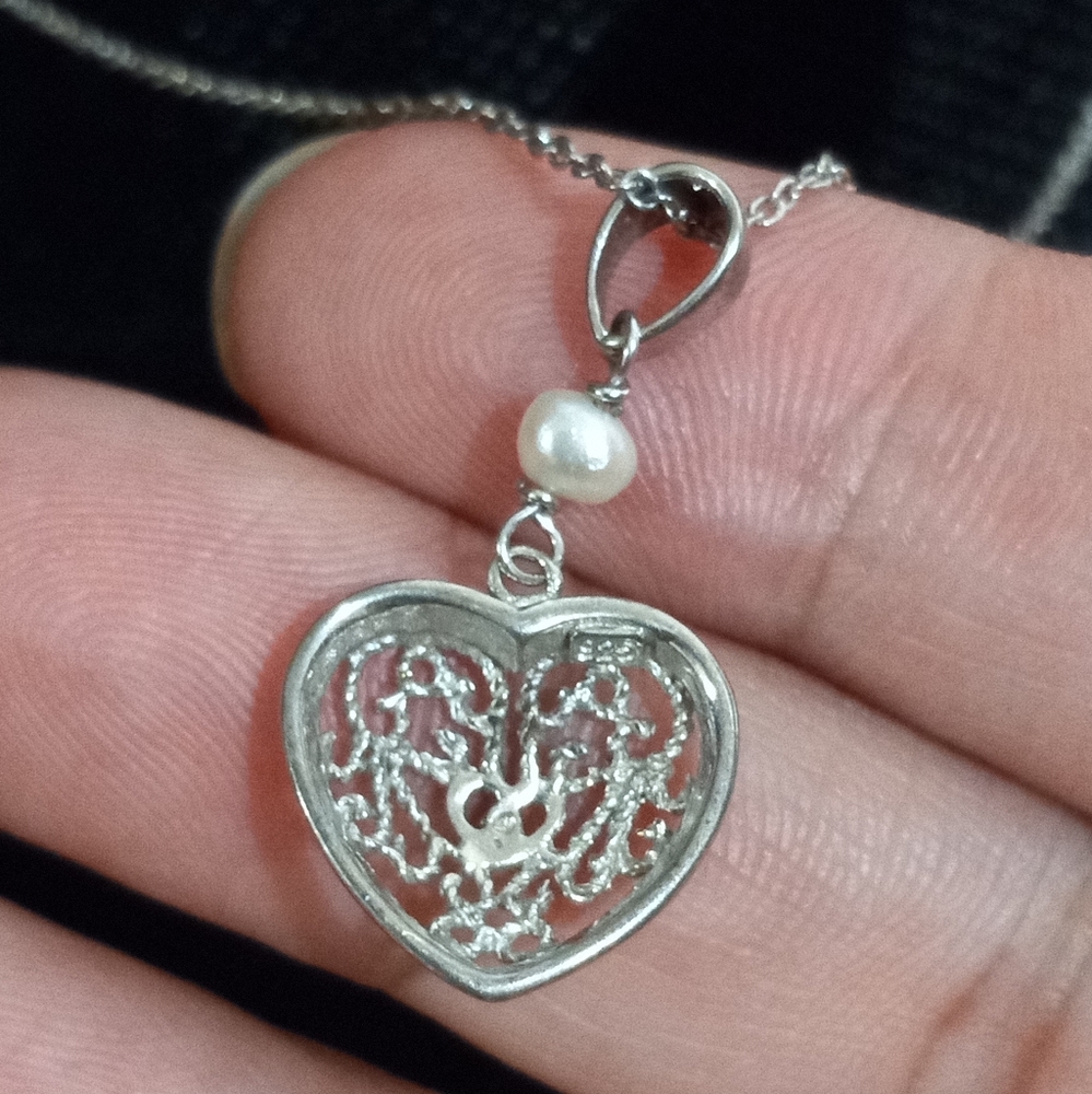 925 heart necklace - Picture 8 of 11